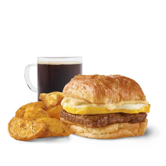Sausage, Egg & Swiss Croissant Combo