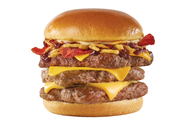 Sweet N Smokey BBQ Cheeseburger Triple